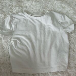 White Cropped T-Shirt